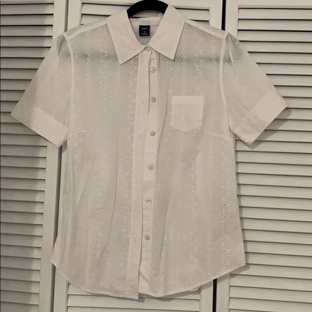 Eyelet blouse